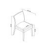 Premier Collection Kristen Oak & Light Weathered Oak Upholstered Chair - Ivory Bonded Leather (Pair)