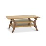 Premier Collection Kristen Oak & Light Weathered Oak Coffee Table