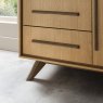 Premier Collection Kristen Oak & Light Weathered Oak Narrow Sideboard