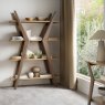 Premier Collection Kristen Oak & Light Weathered Oak Open Display Unit