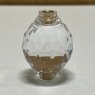 Krystal replacement small finial (single) with gold threaded insert
