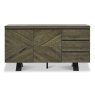 Signature Collection Ellipse Fumed Oak Wide Sideboard - Grade A2 - Ref #0998