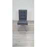 Signature Collection Tivoli Dark Oak Uph Cantilever Chair - Mottled Black Faux Lthr (Single) - Grade A2 - Ref #1019