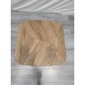 Signature Collection Emerson Rustic Oak & Peppercorn Square Lamp Table - Grade A2 - Ref #1069
