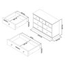 Premier Collection Ashby Soft Grey 3+4 Drawer Chest - Grade A2 - Ref #1073