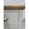 Premier Collection Hampstead Soft Grey & Pale Oak 3 Drawer Nightstand - Grade A2 - Ref #1079