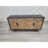 Signature Collection Emerson Rustic Oak & Peppercorn Wide Sideboard - Grade A3 - Ref #1080
