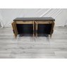 Signature Collection Emerson Rustic Oak & Peppercorn Wide Sideboard - Grade A3 - Ref #1080