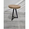 Signature Collection Ellipse Rustic Oak Lamp Table - Grade A2 - Ref #1094