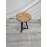 Signature Collection Ellipse Rustic Oak Lamp Table - Grade A2 - Ref #1094