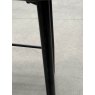 Gallery Collection Cezanne - Dark Grey Faux Leather Bar Stools with Black Legs (Pair) - Grade A2 - Ref #0816-7