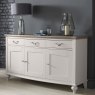 Premier Collection Montreux Grey Washed Oak & Soft Grey Wide Sideboard - Grade A3 - REF #1098