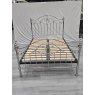 Headboards & Bedsteads Collection Elena Shiny Nickel Double Bedstead 135cm - Grade A3 - Ref #1099
