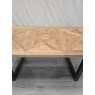 Signature Collection Indus Rustic Oak 4-6 Dining Table - Grade A2 - Ref #1104