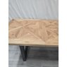 Signature Collection Indus Rustic Oak 4-6 Dining Table - Grade A2 - Ref #1104