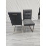 Signature Collection Athena Upholstered Cantilever Chair - Black Fabric (Pair) - Grade A3 - Ref #1114