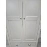 Premier Collection Hampstead White Double Wardrobe - Grade A3 - Ref #1116