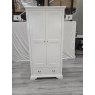 Premier Collection Hampstead White Double Wardrobe - Grade A3 - Ref #1116