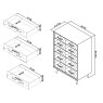 Signature Collection Sienna Fumed Oak & Peppercorn 5 Drawer Chest - Grade A3 - Ref #1117