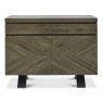 Signature Collection Ellipse Fumed Oak Narrow Sideboard - Grade A2 - Ref #1139