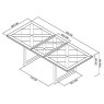 Signature Collection Indus Rustic Oak 6-8 Dining Table - Grade A3 - Ref #1144