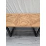 Signature Collection Indus Rustic Oak 6-8 Dining Table - Grade A3 - Ref #1144