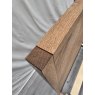 Premier Collection Riva Rustic Oak Panel King Bed Frame 150cm - Grade A2 - Ref #1148