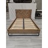 Premier Collection Riva Rustic Oak Panel King Bed Frame 150cm - Grade A2 - Ref #1148