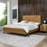 Premier Collection Riva Rustic Oak Panel King Bed Frame 150cm - Grade A2 - Ref #1148