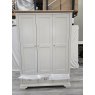 Premier Collection Hampstead Soft Grey & Pale Oak Triple Wardrobe - Grade A3 - Ref #1171