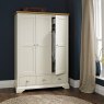 Premier Collection Hampstead Soft Grey & Pale Oak Triple Wardrobe - Grade A3 - Ref #1171
