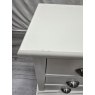 Premier Collection Hampstead White 3 Drawer Bedside Table - Grade A2 - Ref #1184