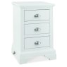 Premier Collection Hampstead White 3 Drawer Bedside Table - Grade A2 - Ref #1184