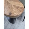 Signature Collection Ellipse Rustic Oak Sofa Table - Grade A2 - Ref #1189
