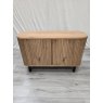Signature Collection Vega Rustic Oak & Peppercorn Narrow Sideboard - Grade A2 - Ref #1191