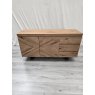 Signature Collection Ellipse Rustic Oak Wide Sideboard - Grade A2 - Ref #1192