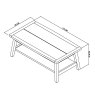 Signature Collection Camden Rustic Oak Coffee Table - Grade A2 - Ref #1195