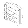 Premier Collection Bergen Grey Washed Oak & Soft Grey Wide Top Unit - Grade A3 - Ref #1196