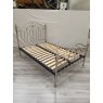 Headboards & Bedsteads Collection Elena Shiny Nickel Double Bedstead 135cm - Grade A2 - Ref #0947