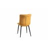 Gallery Collection Rothko - Mustard Velvet Fabric Chair with Black Legs (Pair)