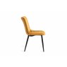 Gallery Collection Rothko - Mustard Velvet Fabric Chair with Black Legs (Pair)