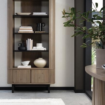 Hello, May. ⁠ New month, new excuse to restyle. ⁠ ⁠ The Vega Grey display unit offers open shel...