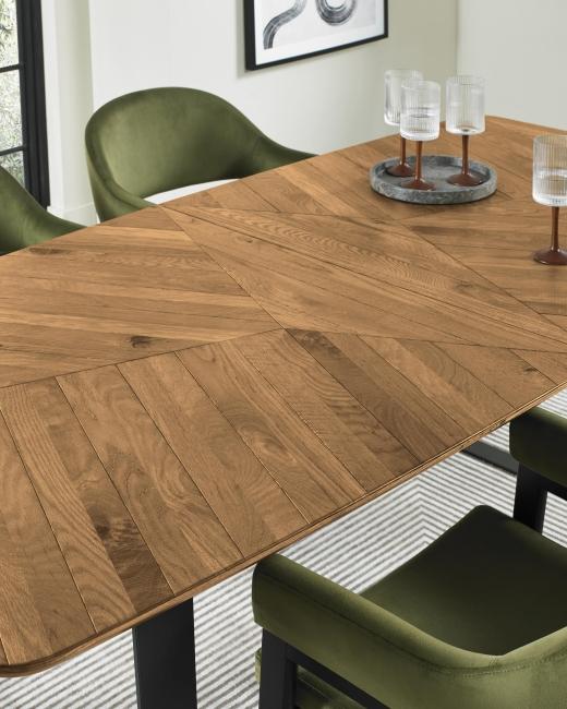 Emerson brings together rustic character and modern simplicity through saw cut oak, curved forms and...