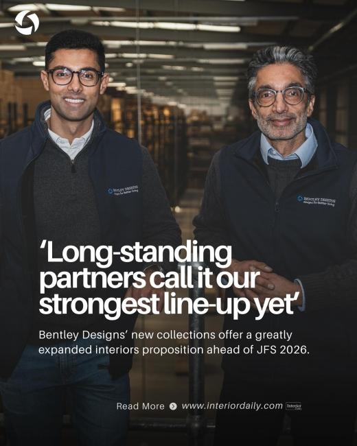 Thank you to @interiordaily_news for featuring our expanded collections ahead of JFS 2026. The featur...