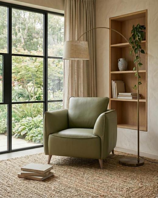 Whether styled in a reading nook or as part of a larger living space, Atlas brings comfort with a cle...