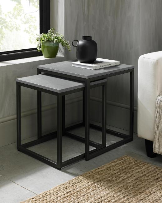 Meet Sofia. A contemporary collection of occasional tables designed for modern living. Featuring grey...